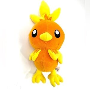 Vintage Pokemon Torchic Plush Stuffed Animal Bird 2001 Nintendo Toy 11” Orange